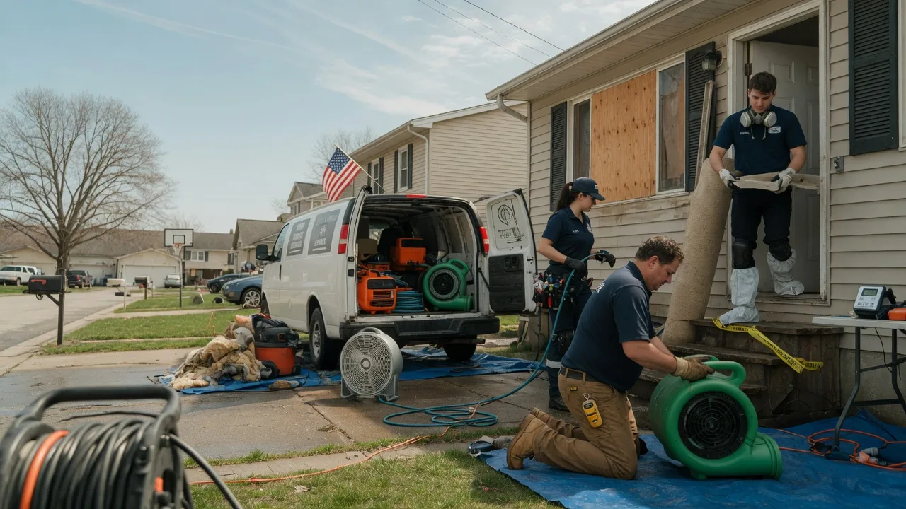 Water Damage Restoration in Saint David, IL near me